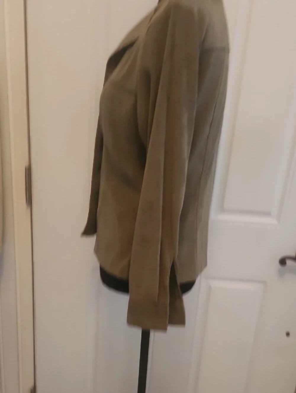Sag Harbor Olive Green Suede Blazer